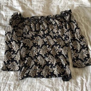 MARRIKA NAKK FLORAL OFF THE SHOULDER BLOUSE